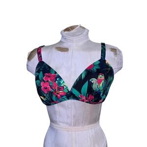 Tommy Bahama Womens XL Bikini Top Tropical Summer Floral Resort‎ Wear
